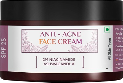 Avira Essential Anti -Acne Cream For Acne & Dark Spots With Niacinamide, Ashwagandha & Vitamin C(25 g)