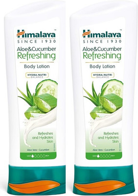 HIMALAYA Aloe & Cucumber Refreshing Body Lotion | Hydra-Nutri Balance 200ml (Pack of 2)(400 ml)