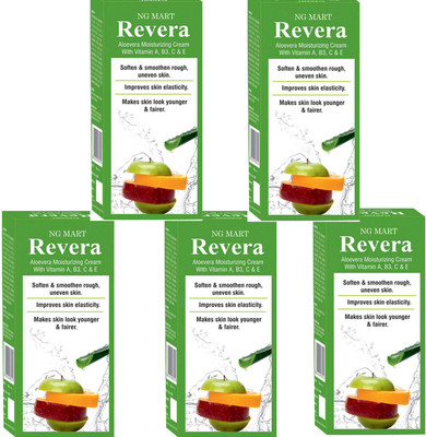 NG MART NG REVERA ALOEVERA MOISTURIZING CREAM PACK OF - 5(500 g)