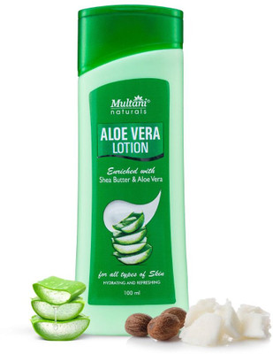Multani Natural Aloevera & Shea Butter Body Lotion | Nourish Dry Skin -(100 ml)