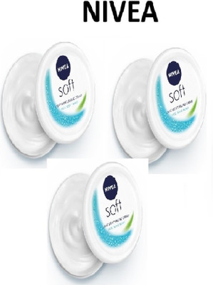 NIVEA soft moisturizer 50ml pack of 3(150 ml)
