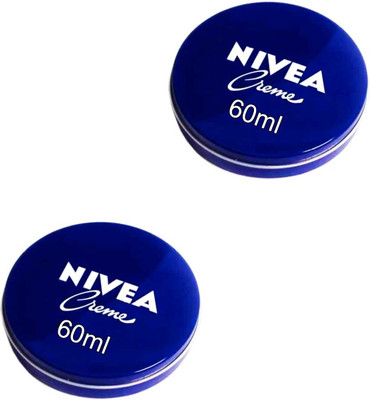 NIVEA Blue Cream 60ml Pack of 2pc(120 ml)