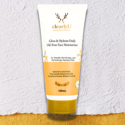 clearlyU Clear Skin Moisturiser for Blemish-Free Glow Unisex 100 ml(100 ml)