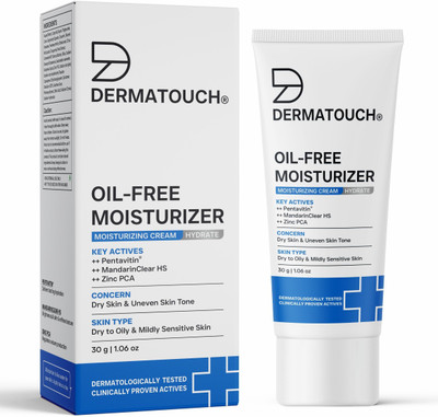 Dermatouch Oil-Free Moisturiser Lightweight Hydration | Non-Greasy Daily Moisture Care |(30 g)