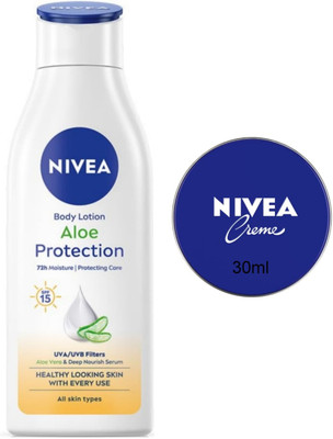 NIVEA Aloe Protection 200ml Blue creme 30ml Set of 2(230 ml)