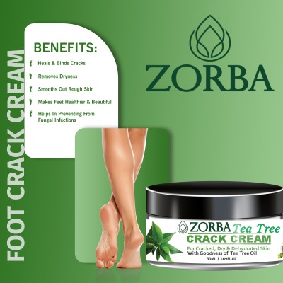 Zorba Foot Cream For Rough, Dry and Cracked Heel, Feet Cream For Heel Repair(250 ml)