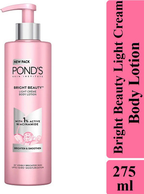 POND's Bright Beauty Light Cream Body Lotion Brighter Skin UPTO 72HR Moisturiztion(275 ml)