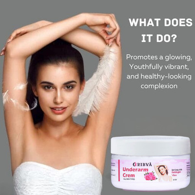 RIBVA Underarm and Neck Back Whitening Cream For All Skin types(50 g)