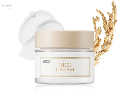 ACTIWOW Korean Rice Cream Youth Glow Moisturizer(50 g)