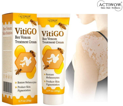 ACTIWOW Vitigo Bee Venom Cream for All-Day Glow X001(100 g)