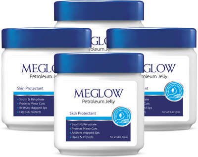 meglow Petroleum Jelly for Cracked Heels Chapped Lips & Dry Elbows Nourish Your Skin(400 g)