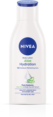 NIVEA Aloe Hydration, Light Lotion Moisturizer, Deep Moisture Serum, Natural Aloe Vera(120 ml)