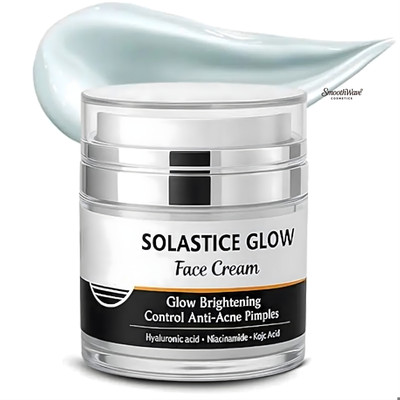 SmoothWave Cosmetics Solastice Glow Face Cream for Brightening, Anti-Acne, Pimple Control a.43(50 g)