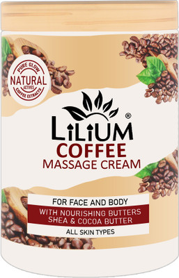 LILIUM Nourishing Massage Cream Coffee With Nourishing Shea & Cocoa Butter(500 ml)