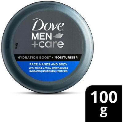 DOVE Men, with Vitamin B3, Hydration Boost Moisturizer, 100gm, for Refreshed Skin(100 g)