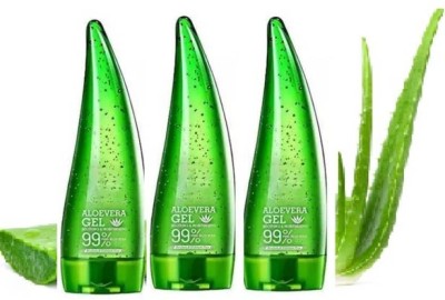 Glowsync Aloe Vera Gel For Skin And Hair, multipurpose (Pack of 3) (360 ml)(120 ml)