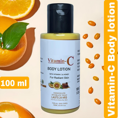 Glamezone Vitamin C Body Lotion Non Sticky & Non Greasy - Moisturising & Smoothening Care(100 ml)