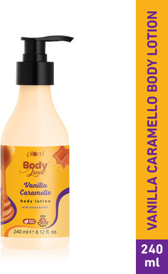 Plum BodyLovin' Vanilla Caramello Body Lotion with Cocoa Butter | Deep Moisturization(240 ml)