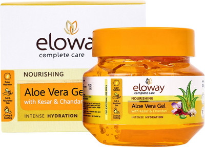 Eloway Aloe Vera Gel with Kesar & Chandan for Intense Hydration & Moisturisation(100 g)