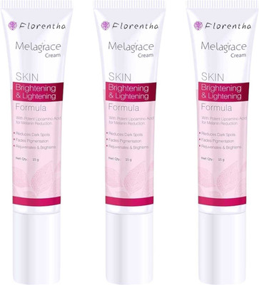 FLORENTHA MELAGRACE CREAM FOR BRIGHTEING & LIGHTENING SKIN PACK OF 15g x 3(45 g)