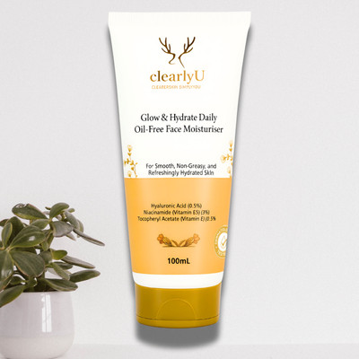 clearlyU Matte Glow Daily Moisturiser for Shine-Free Look Unisex 100 ml(100 ml)