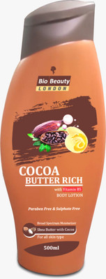 BioBeauty cocoa butter rich with vitamin B5 body lotion(500 ml)