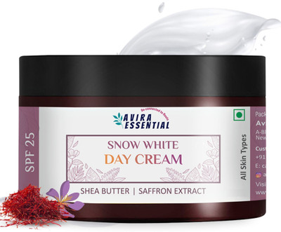 Avira Essential Snow White Face Cream For Women & Men| Non Sticky, Hydrating SPF DAY Moisturizer(50 g)