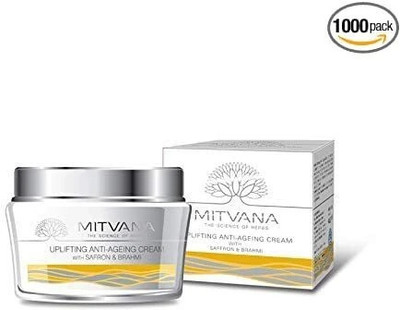 Mitvana Uplifting Anti Ageing Cream 50g with Saffron,Brahmi & Palash(50 g)