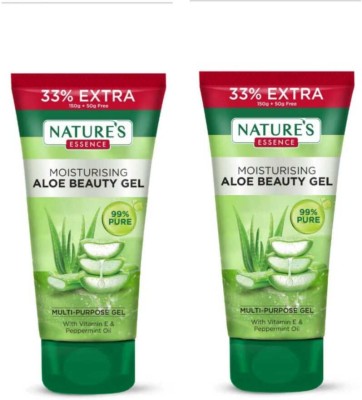 Nature's Aloe Vera Moisturising Gel 200g (Pack Of 2)(400 g)