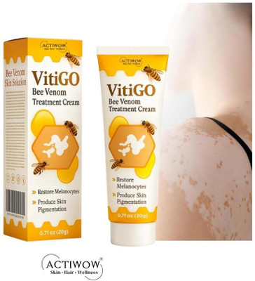 ACTIWOW Vitigo Bee Venom Cream for Fast Acting Glow Cream Moisturizer(100 g)