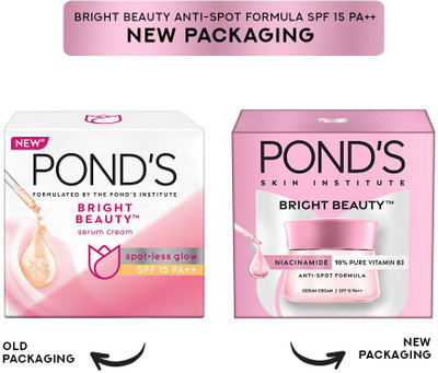 POND's BRIGHT BEAUTY CREAM SPF 15 PA ++ 50 GM PACK OF 1(50 g)