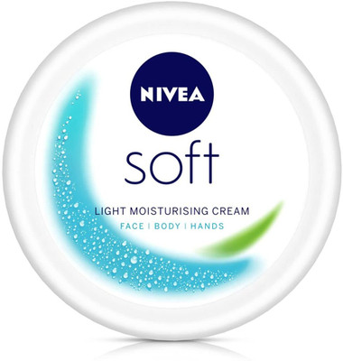NIVEA Cream Soft 300ml pump lotion for all skin type Set of 1pc(400 ml)