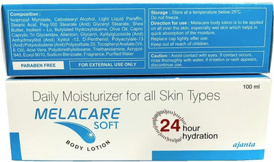 MelaCare Soft body lotion 24 hour hydration(100 ml)