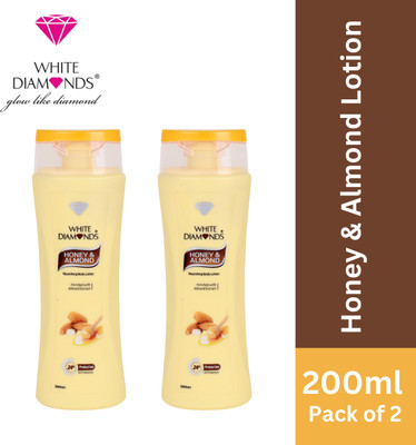 White Diamonds Honey & Almond Body Lotion – Deep Nourishment & Soft Skin(400 ml)