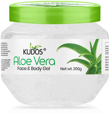 KUDOS Aloevera Face & Body Gel With Rose & Lemon | 20g(200 g)