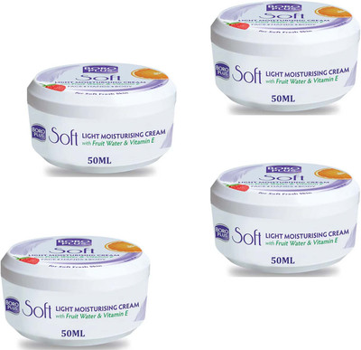 BOROPLUS Soft Light Moisturising Cream Fruits For Soft Fresh Skin Pack of - 50ml x 4(200 ml)