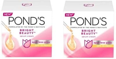 POND's Bright Beauty SPF 15 PA ++ Day Cream pack of 2(50g Each)(100 g)