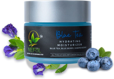 Nefol Hydrating Moisturizer with Blue Tea, Blueberry & Juniper Berry - Nourishes Skin(100 g)