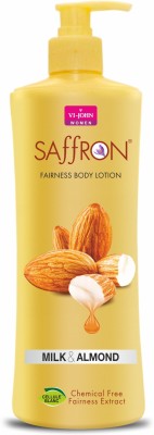 VI-JOHN saffron body lotion milk almond 400 gm(400 ml)