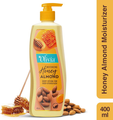 Olivia Moisturizing Honey Almond Body Lotion For Deep Hydration(400 ml)