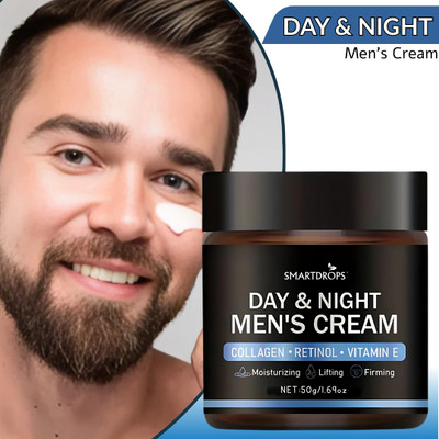 smartdrops Radiant Vitamin E Day-Night Men's Cream – Deep Hydration & Glowing Skin(50 g)