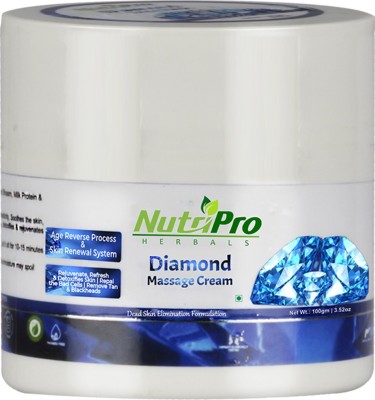 NutriPro Diamond Massage Cream For All Skin Type With Vitamin-E, Lavender Oil(100 g)