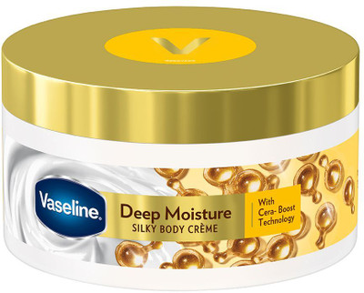 Vaseline Deep Moisture Silky Body CremeWith Cera-Boost Technology for Silky Smooth Skin(180 g)