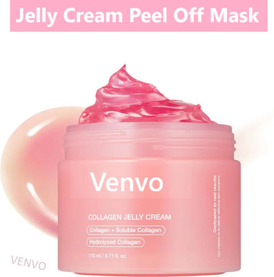venvo Korean Collagen Shine Mask | Peel Off Jar for Smooth Face(50 ml)