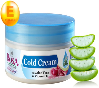 ROSA Cold Cream With Rose, Aloevera & Vitamin E l Moisturizing for Dry skin I Unisex(500 ml)