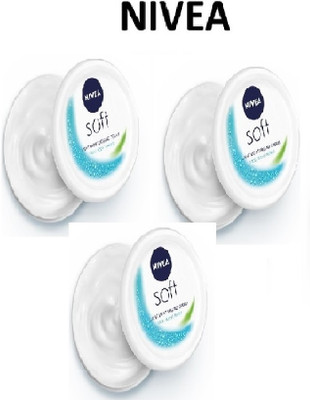 NIVEA soft moisturizer 50ml pack of 3 B(150 ml)