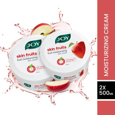 Joy Skin Fruits Moisturizing Skin Cream, Quick Absorbing, Moisturizer for Face(1000 ml)