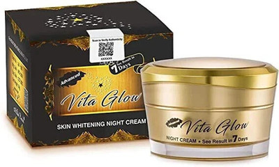 vita glow advanced skin whitening night cream made in india 30gm(30 g)