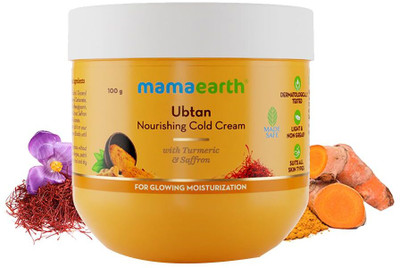 Mamaearth Ubtan Nourishing Cold Cream for Winter with Turmeric & Saffron(100 g)