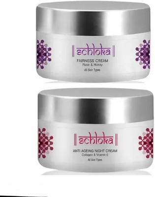 Modicare Schloka Fairness Cream and Night Cream (50ml + 50ml) Pack of 2 Combo(100 ml)